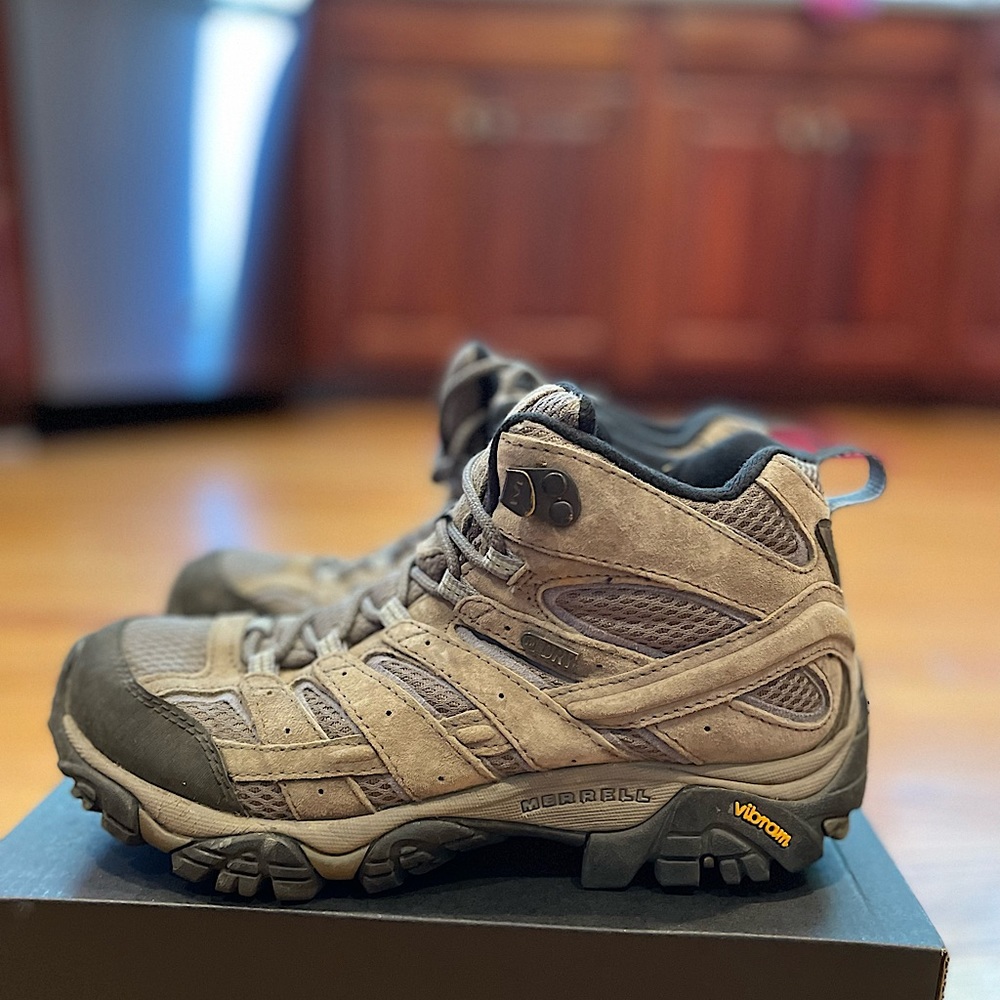 WORN ONCE - Merrell Moab 2 Mid Waterproof Hiking Boots